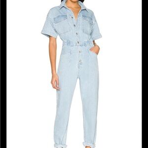 Free People - Marci Coverall - Medium in Clear Skies color